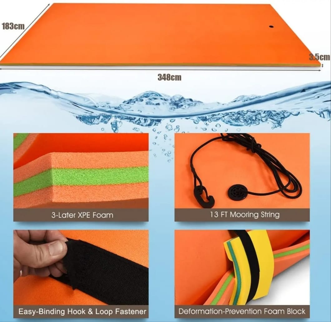 PACK 4C:    1 PLATAFORMA ENDEBLE FLOTANTE (3,55m x 1,83m) + BOLSA IMPERMEABLE DE 20L